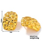 Модные серьги-гвоздики из нержавеющей стали ZI8311-2