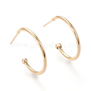 Серьги-кольца из латуни EJEW-F255-02G