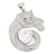 Латунные микро проложить кубического циркония подвески KK-M307-09P