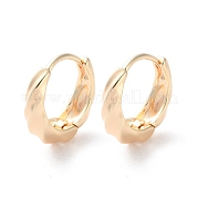 Серьги-кольца из латуни с покрытием стойки EJEW-S241-17G