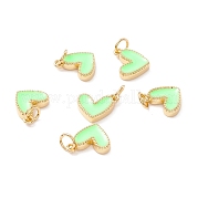 Подвески из латуни с покрытием из эмали KK-D073-27G-01