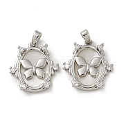 Подвески из латуни с микропаве из циркония KK-R210-10P