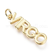 Латунные подвески ZIRC-I048-15G-05