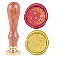 CRASPIRE Moon and Sun Theme 10PCS Sealing Wax Stamp Heads Set