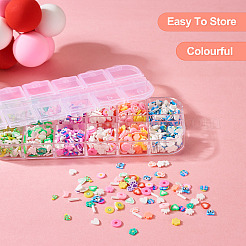 30g de cabochons en pâte polymère 6 couleurs faits à la main&nbsp;CLAY-TA0001-17