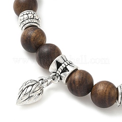 Braccialetti con ciondoli in lega a forma di fiore&nbsp;BJEW-JB12354-02