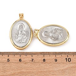 Pendentifs religieux en laiton&nbsp;KK-K408-04G-03