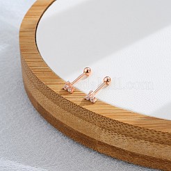 925 boucle d'oreille en argent sterling&nbsp;EJEW-BB72109-RG-C3