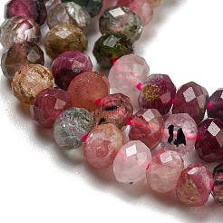Colliers de perles de tourmaline multicolores naturelles&nbsp;G-D0010-23D