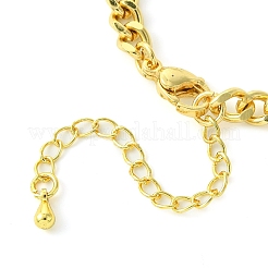 Realizzazione di braccialetti a catena intrecciata in ottone con placcatura a cremagliera&nbsp;KK-G501-03D-G