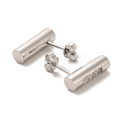 Säule 304 Edelstahl Ohrstecker&nbsp;EJEW-D101-03P