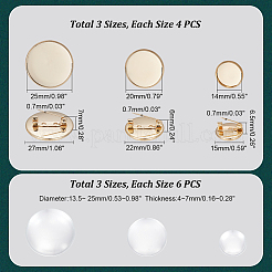 Kit de fabrication de broche dôme vierge à faire soi-même&nbsp;DIY-UN0004-39