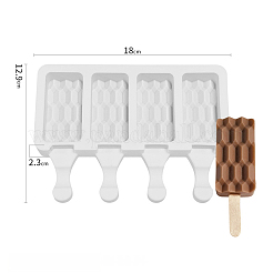 Stampi in silicone per gelato fai da te rettangolari per uso alimentare&nbsp;LS-DIY-D062-04B