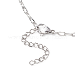 Herstellung einer Halskette aus 2.5 mm Edelstahl 304 mit Büroklammern&nbsp;AJEW-JB01496-01