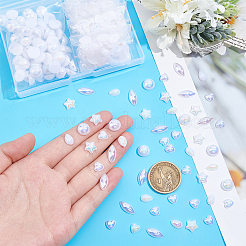 Cabochons imitation perles en plastique ABS et acrylique opaque&nbsp;OACR-PH0001-89
