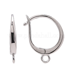 925 orecchini a monachella in argento sterling placcato rodio anti-ossidazione&nbsp;STER-I017-087P