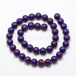 Chapelets de perles en hématite synthétique sans magnétiques&nbsp;G-R363-6mm-04