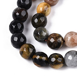 Gefärbt natürlichen weißen Jade Perlen Stränge&nbsp;G-T139-8mm-60-17