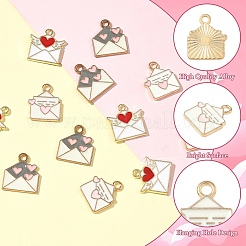 12pcs 3 styles de pendentifs en émail en alliage&nbsp;ENAM-YW0006-80
