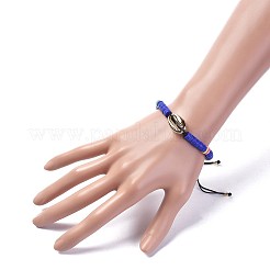 Nylon regolabile bracciali intrecciati cavo di perline&nbsp;BJEW-JB04886-03