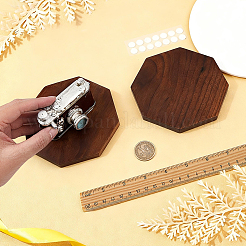 1 piedistallo espositivo ottagonale in legno&nbsp;AJEW-WH0485-37D