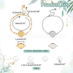 Kit para hacer pulseras de eslabones de cúpula en blanco&nbsp;DIY-NB0010-47A