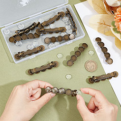 Kit de fabrication d'accessoires pour cheveux en forme de dôme vierge à faire soi-même&nbsp;DIY-UN0004-75