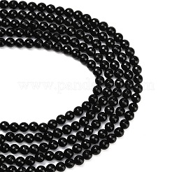 Natürlichen Obsidian Perlen Stränge&nbsp;G-C280-B11-8mm