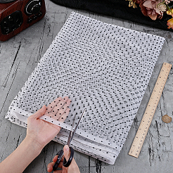 2 mètre de tissu à pois en fibre de nylon&nbsp;DIY-PH0036-36B