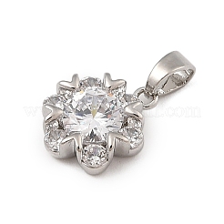 Colgante micropavé cubic zirconia de latón&nbsp;KK-U041-02P-03