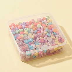 40g 4 Stil undurchsichtige Acrylperlen&nbsp;SACR-FS0001-09