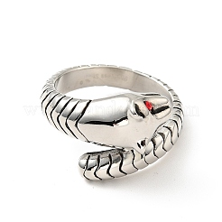Leichter Siam-Strass-Leopard-Fingerring&nbsp;RJEW-C030-04C-AS