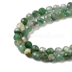 Natürliche afrikanische Jade Perlen Stränge&nbsp;G-K366-C03-4mm
