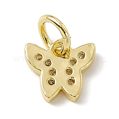 Adornos de latón micropavé de circonia cúbica&nbsp;ZIRC-F132-16G