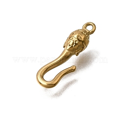 Chiusure a gancio a forma di testa di Buddha in acciaio inossidabile 304&nbsp;SA-CBACB61-16G
