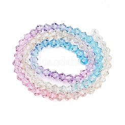Perles de verre en fil de peinture cuite à dégradé de couleurs&nbsp;DGLA-A039-T6mm-A07