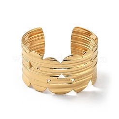 Bracelets manchettes en acier inoxydable 304 avec placage ionique (IP) pour femmes&nbsp;BJEW-Z078-20G