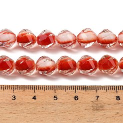 Fili di perline di resina bicolore&nbsp;GLAA-T035-02D