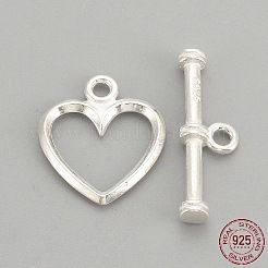 925 Sterling Silber Knebelverschlüsse&nbsp;STER-S002-61