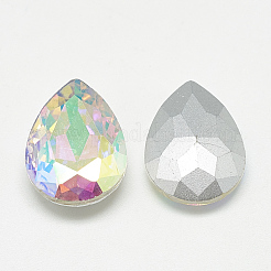 Torna a punta cabochon strass vetro&nbsp;RGLA-T081-10x14mm-05
