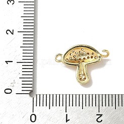 Verbindungsanhänger mit Mikropavé aus Messing mit durchsichtigen Zirkonia-Steinen&nbsp;KK-I276-48G