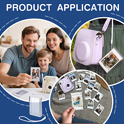 Estuches para fotos rectangulares de plástico de 3 pulgada para decoración colgante&nbsp;DIY-WH0504-833