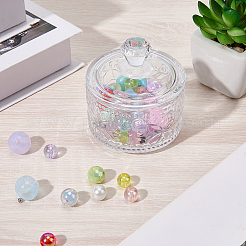 1 pot à bonbons en verre avec couvercle&nbsp;AJEW-CN0005-13B