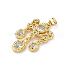 Colgante micropavé cubic zirconia de latón&nbsp;KK-H537-18G
