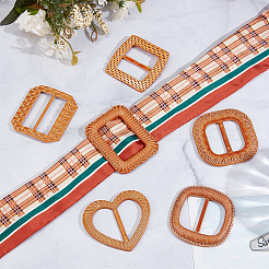 6 stücke 6 arten kunststoff schnallen&nbsp;DIY-GF0013-13