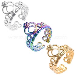 Anelli polsini in acciaio inossidabile 304 alla moda&nbsp;FS-WG08AB3-03