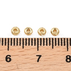 Gewellte Säulenmessingperlen&nbsp;KK-Z146-05G-01
