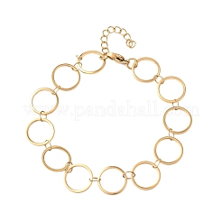 Bracciali a catena con maglie ad anello in acciaio inossidabile 304&nbsp;BJEW-P373-02D-G