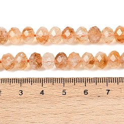 Stränge aus erhitzten natürlichen Citrinperlen&nbsp;G-C259-A19-5x8mm