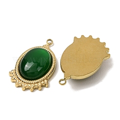 Pendentifs en acier inoxydable 303 et œil de chat&nbsp;CE-CBA1E47-13G-02